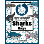 Sharks and Rays Educational Coloring Book