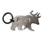 Beer (Bear + Deer) Bottle Opener - Keychain