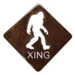 Bigfoot X-ing MAGNET (Large) - Bigfoot Gift