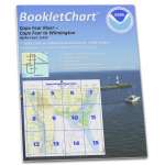 HISTORICAL NOAA BookletChart 11537: Cape Fear River Cape Fear to Wilmington, Handy 8.5" x 11" Size. Paper Chart Book Designed for use Aboard Small Craft