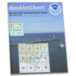 HISTORICAL NOAA BookletChart 11545: Beaufort Inlet and Part of Core Sound;Lookout Bight, Handy 8.5" x 11" Size. Paper Chart Book Designed for use Aboard Small Craft
