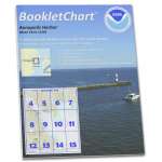 HISTORICAL NOAA BookletChart 12283: Annapolis Harbor, Handy 8.5" x 11" Size. Paper Chart Book Designed for use Aboard Small Craft