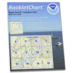 NOAA BookletChart 18448: Puget Sound-Southern Part, Handy 8.5" x 11" Size. Paper Chart Book Designed for use Aboard Small Craft