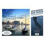 Pacific Coast Charts :Santa Barbara to San Diego Chart Atlas (12x18 Spiral-bound)