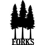 Customs & Named Metal Art :Redwood Trio "Forks" MAGNET