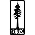 Customs & Named Metal Art :Redwood "Forks" MAGNET