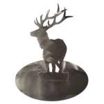 Metal Stand-Ups :Stainless Standing Elk STAND-UP