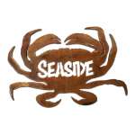 Customs & Named Metal Art :Dungeness Crab w/ Seaside MAGNET