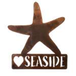 Customs & Named Metal Art :Seaside Heart Starfish MAGNET