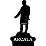 Customs & Named Metal Art :Arcata Mckinley Statue MAGNET