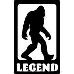 Customs & Named Metal Art :Bigfoot "Legend" MAGNET