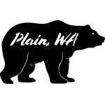 Customs & Named Metal Art :Bear w/ Plain, WA MAGNET