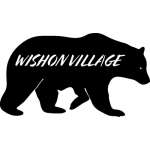 Customs & Named Metal Art :Bear w/ Wishon Village MAGNET