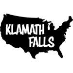 Customs & Named Metal Art :Klamath Falls USA MAGNET