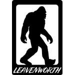 Customs & Named Metal Art :Bigfoot w/ Leavenworth MAGNET
