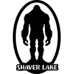 Sasquatch Oval w/ Shaver Lake MAGNET