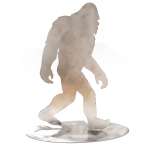 Bigfoot Metal Art :Stainless Steel Bigfoot Walking Stand-Up