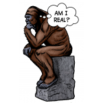 Bigfoot Novelty Gifts :Am I Real? STICKER (10 PACK)
