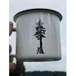 Bigfoot Metal Art :BIGFOOT, SASQUATCH – BELIEVE CAMO, 16oz Vintage Campfire Mug