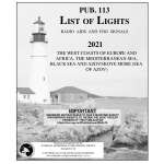 Pub 113 List of Lights: West Coasts of Europe and  Africa, Mediterranean Sea, Black Sea (CURRENT EDITION)
