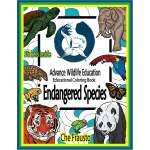 Coloring Books :Endangered Species Advanced Wildlife Educational Coloring Book