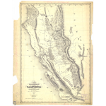 Decorative NOAA Charts :Historical Chart: Gold Region in California 1851 (21 x 27 inches)