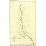 California :Historical Chart: Little River Rock to Rocky Point 1874 (25x42)