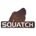 Bigfoot Metal Art :Squatch Logo (Large) MAGNET
