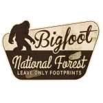 Bigfoot - National Forest Leave only Footprints - Vinyl Sticker (10 pack)