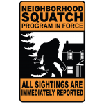 Neighborhood Squatch STICKER (1 STICKER)