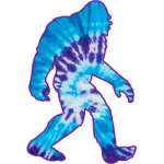 Tie Dye Squatch - Vinyl Sticker (1 STICKER)