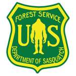 U.S.F.S. Department of Sasquatch VINYL STICKER (1 STICKER)