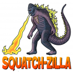 Squatch-Zilla STICKER (1 STICKER)