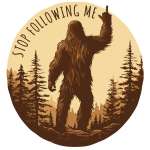 Stop Following Me - Vinyl Sticker (1 STICKER)