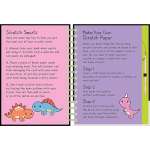 Neon Scratch Art Dinosaurs - Book - Paracay