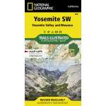 Yosemite SW: Yosemite Valley and Wawona Map