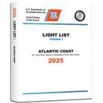 2025 USCG Light List I: Atlantic Coast - St. Croix River, Maine to Shrewsbury River, New Jersey - Book