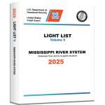 2025 USCG Light List V: Mississippi River System - Mississippi River and it's Navigable Tributaries - Book