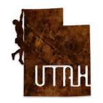 Utah Climber V2 with Utah Text - Magnet