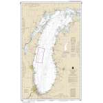 HISTORICAL NOAA Chart 14901: Lake Michigan (Mercator Projection)