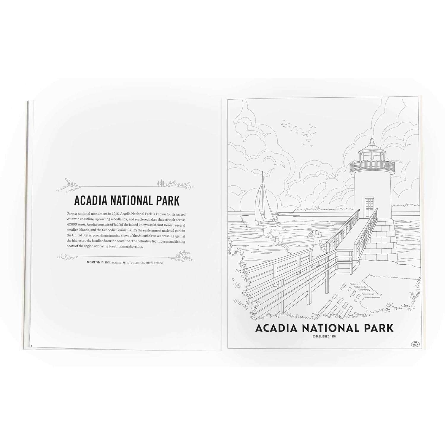 The Art of the National Parks - Coloring Book - Paracay