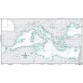 Miscellaneous International :NGA Chart 310: Mediterranean Sea