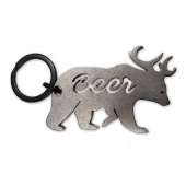 "Beer" Bear + Deer Bottle Opener / Keyring / Novelty Keychain