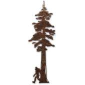 Magnets :Redwood Tree w/ Bigfoot MAGNET - Bigfoot Gift
