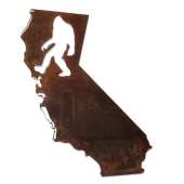 Bigfoot Metal Art :California Bigfoot Magnet - Bigfoot Gift
