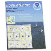 NOAA BookletChart 11492: St. John's River Jacksonville to Racy Point