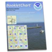 HISTORICAL NOAA BookletChart 11524: Charleston Harbor, Handy 8.5" x 11" Size. Paper Chart Book Designed for use Aboard Small Craft