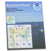 HISTORICAL NOAA BookletChart 11537: Cape Fear River Cape Fear to Wilmington, Handy 8.5" x 11" Size. Paper Chart Book Designed for use Aboard Small Craft