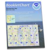 HISTORICAL NOAA BookletChart 12280: Chesapeake Bay, Handy 8.5" x 11" Size. Paper Chart Book Designed for use Aboard Small Craft