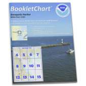 HISTORICAL NOAA BookletChart 12283: Annapolis Harbor, Handy 8.5" x 11" Size. Paper Chart Book Designed for use Aboard Small Craft